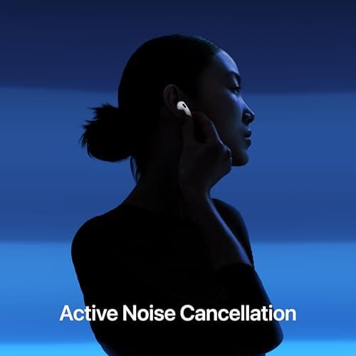 Apple AirPods 4 with Active Noise Cancellation, Wireless Earbuds, Bluetooth Headphones, Adaptive Audio, Transparency Mode, Personalised Spatial Audio, USB-C Charging Case, Wireless Charging, H2 Chip — view 3