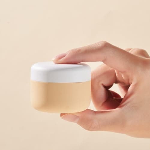 Silicone Travel Pots, Containers for Toiletries with Spatulas Tool and Clear Bag, TSA Approved Cream Jars, Leak-proof Travel Essentials for Cosmetic 40ml /(4 Pack) — view 4