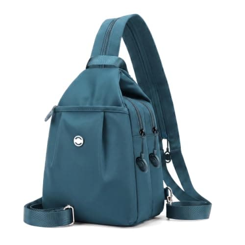 Anti Theft Backpack - Waterproof 2-Way Commuter Bag with Large Capacity Oxford Convertible Shoulder Tote - Stylish Multi-compartment Travel Handbag for Work Fitness Shopping,Blue (30x21x14cm)