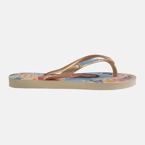 Havaianas Kids Slim Princess Girls FlipFlop Beige/Beige 12 UK — view 3