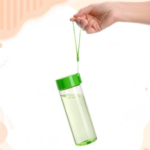 ZEAYEA 10 Pcs Water Bottles Bulk, 17 oz Plastic Portable Sports Drinking Bottle with Lanyard, Leak-Proof Reusable Drinking Cups for Outdoor, Gym, Camping, Fitness, Travel, Office and Team Events — view 5