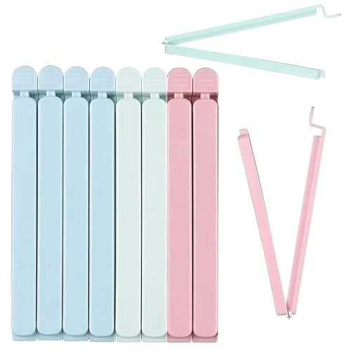 10 Pack Large Food Bag Clips, Clip Closure Bag,Sturdy Plastic Food Clips