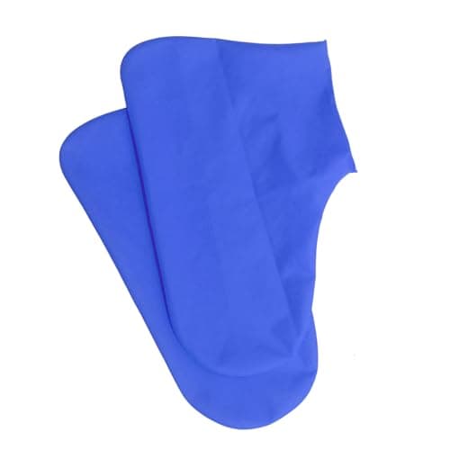 Cloimei Shoe Covers Anti Slip Durable Lightweight Rain Boot Protectors for Adults Outdoor Walking Travel Latex Material 2 Pack (Blue) — view 4