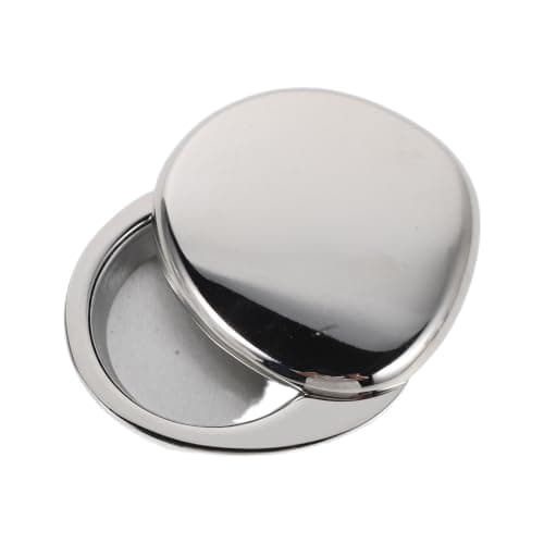HOMOCONO Solid Perfume Travel Case with Rotation Lid, Aluminium Alloy Shell Shape Cosmetic Jar, 3g Balm Capacity, Lightweight Durability, Airtight Seal for Daily Commutes and Vanity Setups,