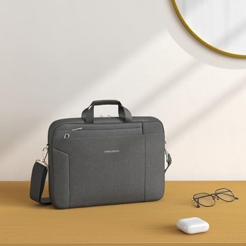 KROSER Laptop Bag 15.6 InchBriefcase Computer Laptop Case Shoulder Bag — view 2