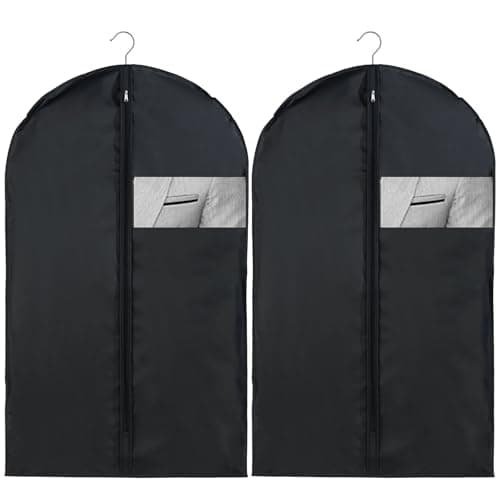 hautllaif 2 Pcs Suit Bags,Travel Garment Carrier with Zipper,60 * 100cm