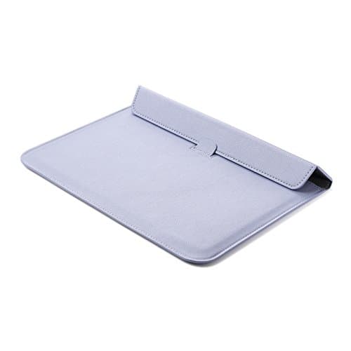 Lunivop Laptop Envelope Pouch Compatible with MacBook 13-14-inch (M1/M2) 2016-2022 MacBook Neo 13" Pro 14 inch Air 13 inch (M2/M3/M4/M5) 2022-2026 PU Leather with Stand Laptop Sleeve Case (Blue) — view 3