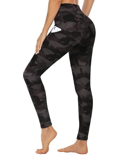 CAMPSNAIL Leggings for Women UK with Pockets High Waisted Trousers for Yoga