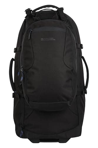 Mountain Warehouse Voyager Wheelie 50 + 20 Litre Rucksack Jet Black One Size