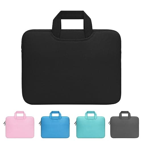 LOIJMK Computer Inner Sleeve Solid Color Multiple Colors to Choose From Daily Laptop Sleeve Grad Pockets (Mint Green, 11) — view 2
