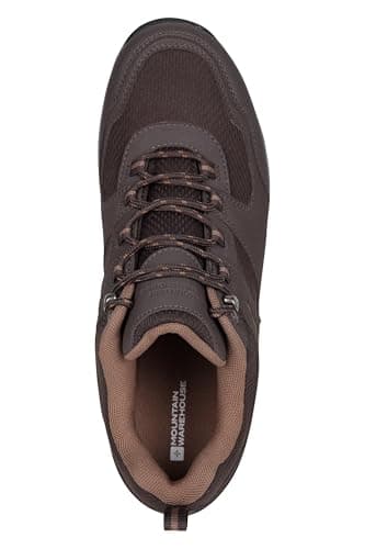 Mountain Warehouse McLeod Mens Wide-Fit Walking Shoes Dark Bro 12 — view 6