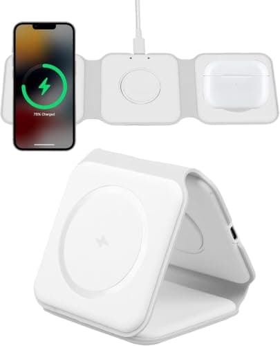 3 in 1 Wireless Charging Station for A-pple Magnetic Foldable Travel