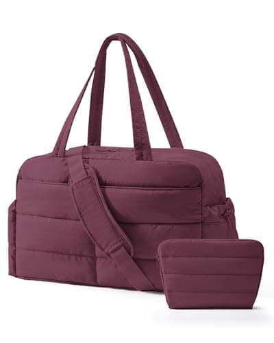 BAGSMART 31L Travel Gym Duffle & Wet Pocket, Weekend Overnight Carry on Bag