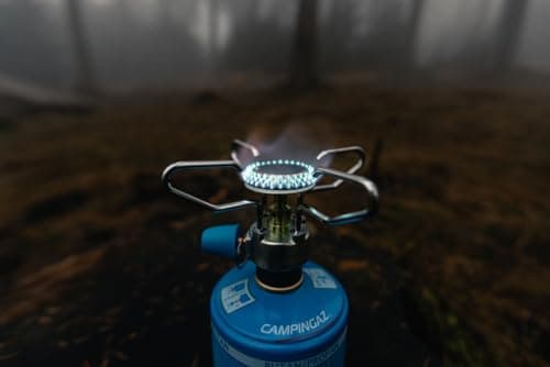 Campingaz Bleuet Micro Plus Camping Stove, lightweight 1-burner Gas Stove, high power 1250 watts, for camping, festivals, hiking, runs off CV 470 gas gartridges, Blue — view 6