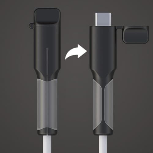 Silicone USB C Cable Protector Anti-Breaking Design Charging Wire Guard Cord Saver Sleeve Compatible with Type-C Devices Smartphones Tablets Laptops(Camouflage) — view 5