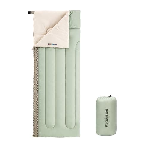Naturehike Sleeping Bags for Adults & Kids Sleeping Bag 3-4 Season Ultralight Backpacking Warm Sleeping Bag Lightweight Compact, Single Adult Girls Boys Winter Sleep Camping(Green Left)