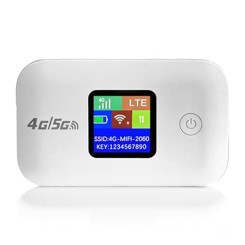 Portable 4G LTE WiFi Router,Portable Wifi Travel Router with SIM Card Slot,Pocket 4G Internet Hotspot Up To 10 Users for Travel Phone Computer Laptop