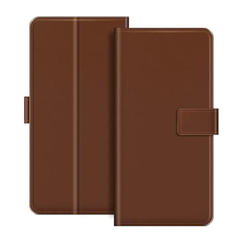 ESACMOT Folio PU Leather Case for ZTE Telstra 5G Hotspot 2 - Brown