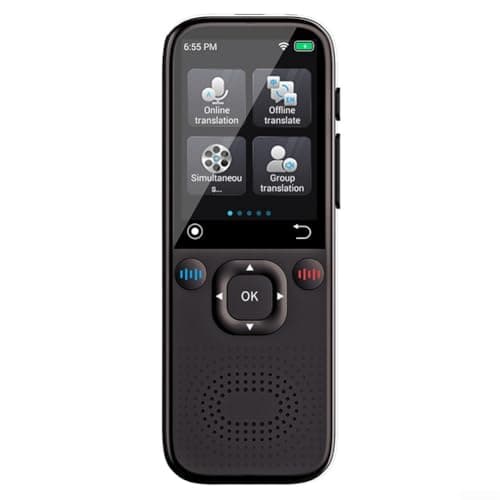 Voice Translator with Large Screen, Offline Language Translator for Real Translation, Portable Travel Interpreter Supporting 142 Languages, Multi Language Communicator Device