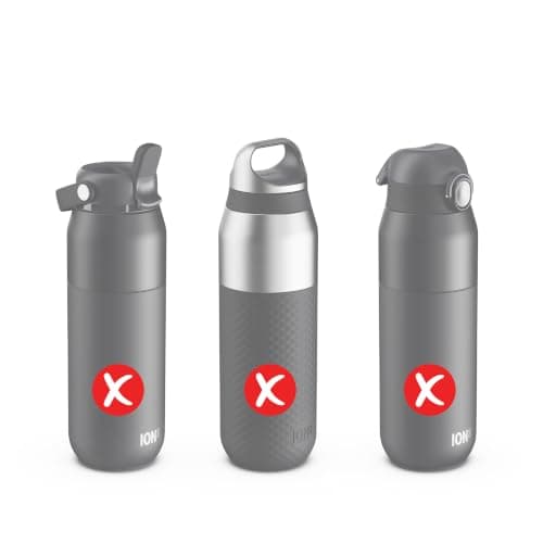 ION8 Leak Proof Replacement OneTouch 2.0 Water Bottle Lid, Leak Proof, Easy to Open, Secure Lock, Dishwasher Safe, BPA Free, Hygienic Flip Cover, Carry Handle, Easy Clean, Small, Deep Teal — view 5
