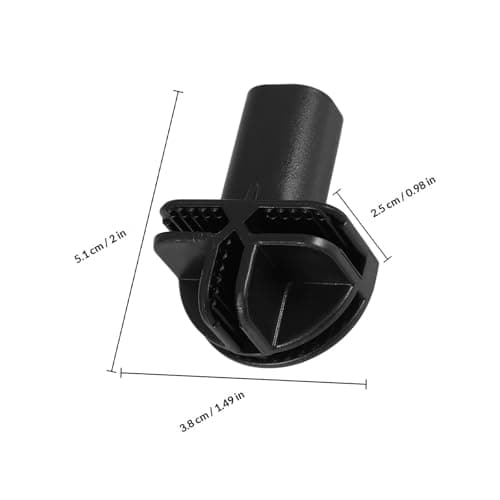 RUNROTOO Plastic Buckles 10pcs with Iron Plastic Construction for Closet Organizer Casters Suitable for Cat Cages and Luggage Wheel Repair — view 2