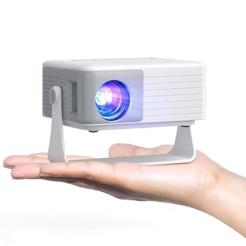 AKIYO O1 Mini Projector, Ultra-Portable 360° Rotating Auto Keystone 15000LM