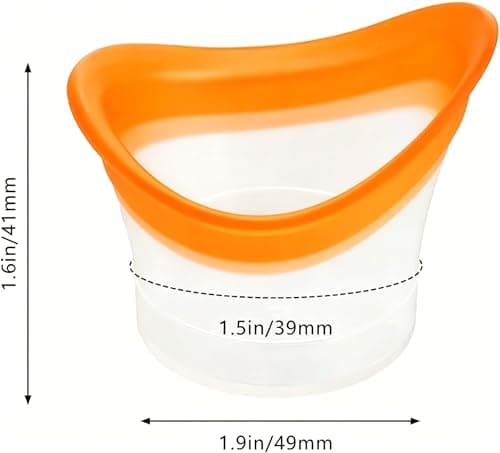 4 Pack Eye Wash Cups, Reusable Silicone Eye Bath Set, Portable Rinse Cups — view 4