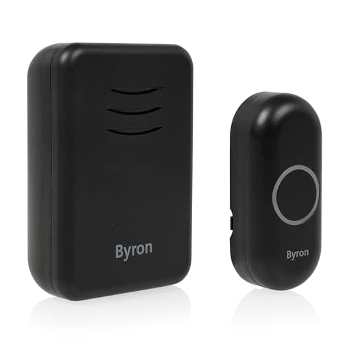 Byron Wireless Portable Doorbell Set – 150 m Range – 16 Melodies – DBY-22351BS