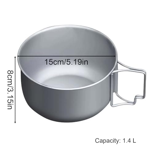 Folding Hiking Cooking Pot for Soup and Cooking — view 5