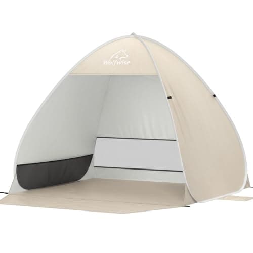 WolfWise Pop up Beach Tent, 1-2 Person Sun Shade Instant Setup for Outdoor