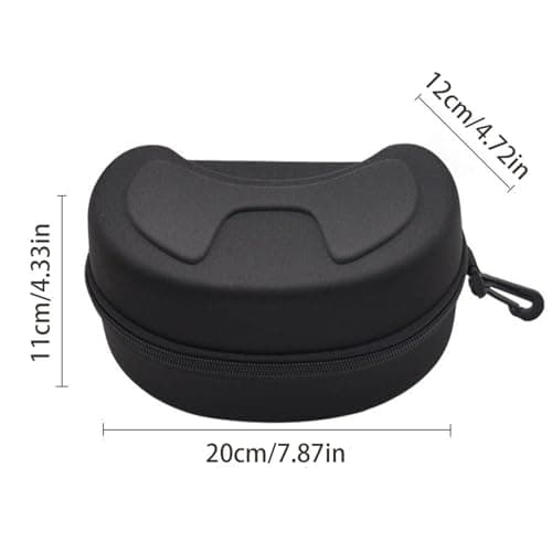 Ski & Snowboard Goggle Hard Case – Shockproof Water Resistant EVA Shell with Zipper | Lens Scratch Protection & Dustproof Storage Box for Travel | Winter Sports Goggles, Swim & Safety Glasses Organise — view 5