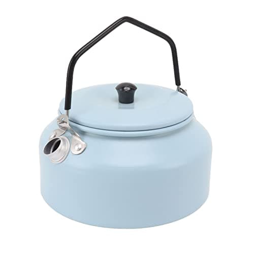 AMONIDA Aluminium Alloy Tea Kettle 0.9L Multipurpose Portable Water Pot for Camping and Picnics (Sky Blue) — view 4