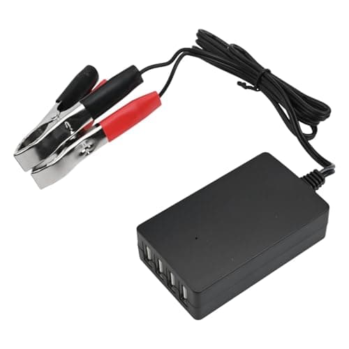 EaseSunny DC to USB for CHARGER with for battery Clip, 12V 24V to 5V 4-Port Multiport Adapter, Fast Charge 18W & 3x 2A Outputs, Overheat Protection for Car Outdoor Travel — view 2