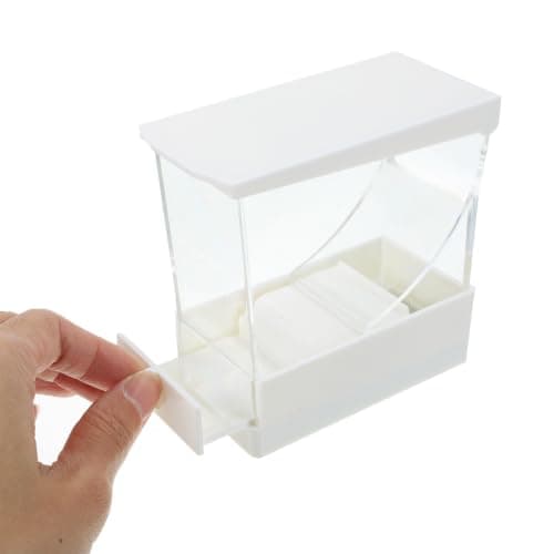 Ciieeo 2pcs Portable Cotton Roll Holder with Sealed Lid Plastic Press-on Type Dispenser Box for Cotton Rolls and Wool Organizer Suitable for Home Care and Travel Kit — view 4