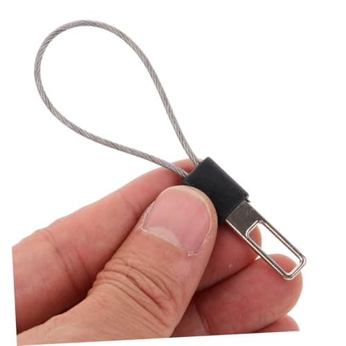 Healeved 10pcs Silver Metal Zipper Pull Replacement Kit for Jackets Backpacks and Luggage, Sturdy Steel Wire Zipper Heads for Outdoor Travel and Repair Accessories — view 2