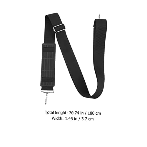 DIYEAH 2pcs Adjustable Camera Bag Shoulder Straps Black Nylon Alloy — view 3