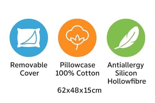 Babymam Feeding Pillow for Baby and Mum – Nursing Cushion with Removable 100% Cotton Cover – U-Shaped Breastfeeding Support – Stars with Grey — view 6