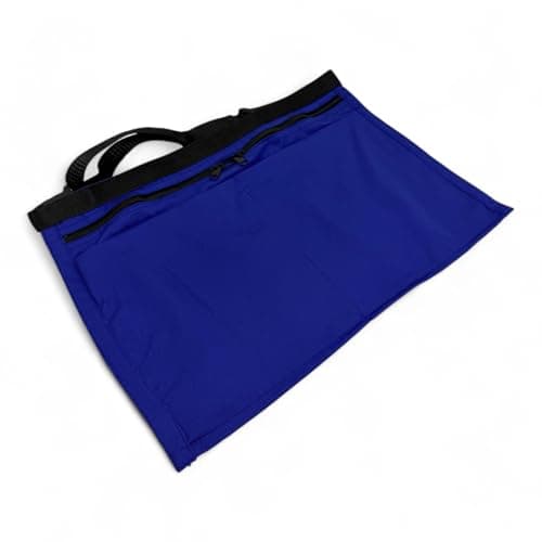 6 Pocket/4 Pocket Market Trader Money Belt | Denim Trader Belt | Money Apron | Traders Adjustable Waist Strap Anti-Theft Wallet Apron Pouch for Restaurants Festivals Fetes (4 Pocket- Navy Blue) — view 6