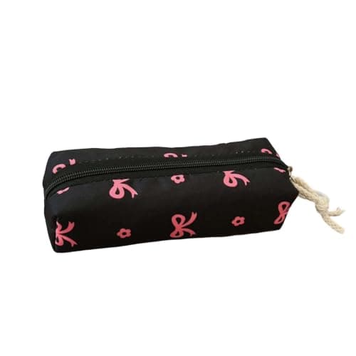 Bow Print 3 In 1 School Backpack Set UK, Water Resistant Lightweight Rucksack with Insulated Lunch Bag Zipper Pencil Case, Casual Daypack Bookbag for Primary Teen Girls School Daily Outdoor Use — view 3