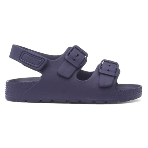 Shoe Zone - Kids Navy Double Buckle Easy Fasten EVA Sandal - Size 13 Child UK - Blue — view 2