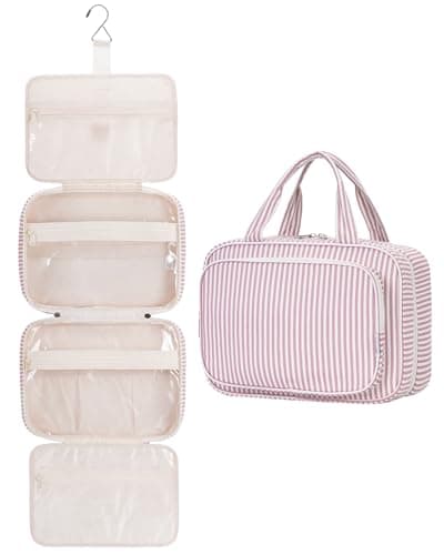 Narwey Large Hanging Travel Toiletry Bag for Women, Wash Bag for Toiletries
