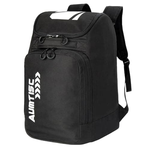 AUMTISC Ski Boot Backpack Boot Bag Ski Backpack for Boots Helmet Boot Helmet Goggles Gloves Ski Equipment