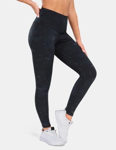 Colorfulkoala 7/8 Leggings with Pockets for Women 25" (L, Splinter Camo) — view 3