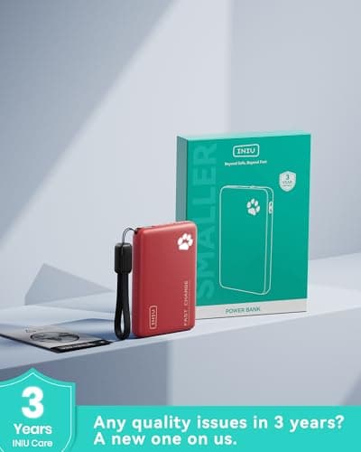 INIU 45W Fast Charging Power Bank, 40% Smaller 10000mAh Portable Charger — view 5