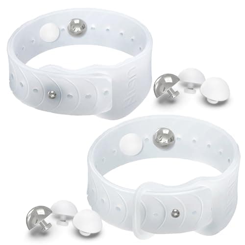 Travel Sickness Bands/Adjustable Acupressure Wristbands/Relief Waterproof Band for Nausea Morning Sickness,Motion Sickness( 1 Pair Transparent)