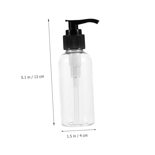 6 Pack 100ml Plastic Pump Bottles for Lotion and Skincare — view 2