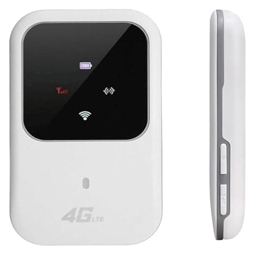 Portable WiFi Travel Router for Travel - 4G/5G Mobile WiFi Portable Hotspot Router with SIM Card Slot,Pocket-Sized MiFi Modem for Travel & Remote Work,4G LTE Mobile WiFi Hotspot for Outdoor (A)
