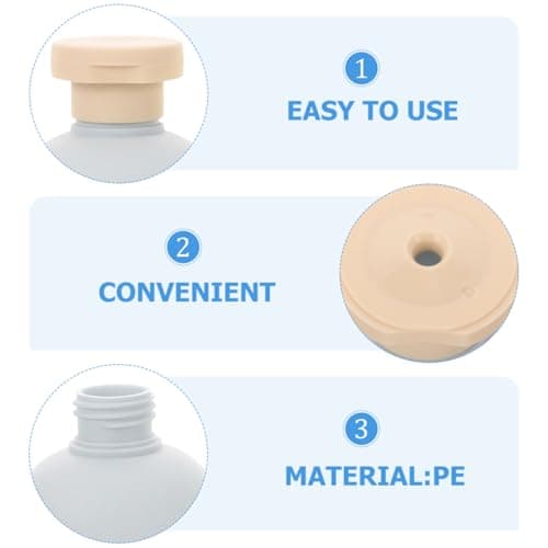 Didiseaon 2 Pack 300ml Flip Cap Travel Squeeze Bottles for Shampoo — view 6