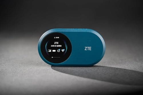 ZTE U10S Pro Blue 4G MiFi Router, Portable WiFi with SIM Slot, Connect 32 Devices, Plug and Play Mobile WiFi, 3000mAh 10hr Battery Life, Travel Hotspot, Compact Design, Roams on all Networks — view 6