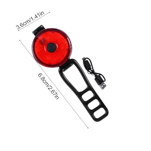 Cycle Rear Light - USB Rechargeable Bike Taillight,Long-Battery Life Safety Lamp Cycling Accessories for Night Travel Mountain Road Commuting Biking Trip Scooter Adults — view 6